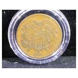 1865 2 cent coin