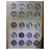 Franklin Half Dollars Complete Album, BU RARE