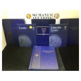 6- partially complete penny albums, including 2-