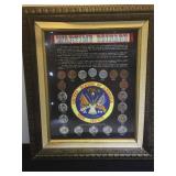 Framed Wartime Coinage