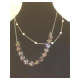 2- Sterling necklaces, 1- burd design beads, 1-