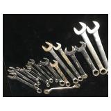 Snap On wrenches, 17 pcs, mostly inches, 3 are
