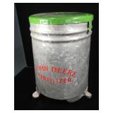 John Deere fertilizer hopper, galvanized steel,