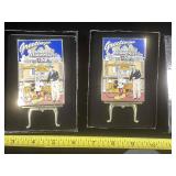 2 Disneyland Anniversary Issue Walt Disney Easel