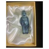 Oriental snuff bottle, 3.5 in H, signed base,
