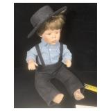 Danbury Mint Amish Way Joshua doll, papers