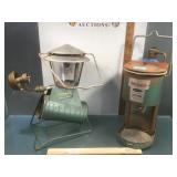 2 vintage camping propane lanterns