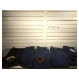 5 Male Jeans 34x29 w/ 3 small belts