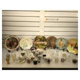 Large lot of glass and decorative plates and more