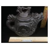 Isha purple handmade Eagle teapot