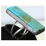 Sterling & Turquoise Southwest style ring, size 6