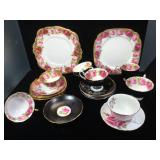 Royal Albert china cup and saucer sets , desert