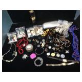 Estate jewelry, necklaces, Religious pins,