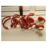 4 Vintage Red Headphones 