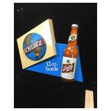 Plastic Schlitz wall advertising , Embosograph