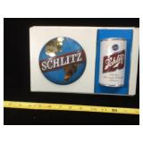 Plastic Schlitz wall advertising , Embosograph