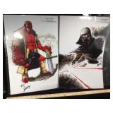 Comic book art, 11 x 17, signed by  Shawn