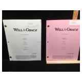 2 Will & Grace Producer Signed Scripts