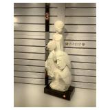 Composite statue of mother and children Signed by