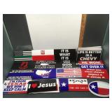 Large lot of Car Stickers, approximately 7x4