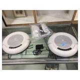 Pair of Dirt Devil Whiskers robot vacuum cleaners