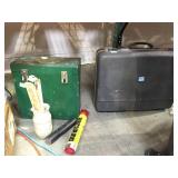 Orecast suitcase, wooden lock box and more