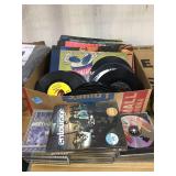Lot of records and cds