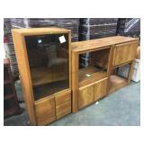 Wooden tv cabinet and stereo cabinet