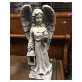 Plastic outdoor angel statue  32 in tall -