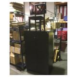 Concealed computer office center cabinet with