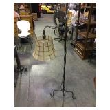 Early mid century floor lamp with original Mica
