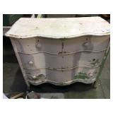 Vintage wave front 4 drawer dresser