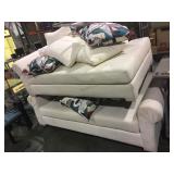 Matching sofa and lounge with throw pillows