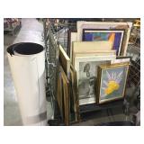 Large huge lot of framed pictures, prints,