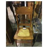 Vintage pressed back chair