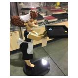 33 in tall butler statue with tray