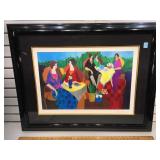 Framed Tarkay seriolithograph plate signed titled