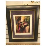 Framed Linda Le Kinff seriolithograph plate