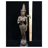 14 inch tall bronze Indian deity statue