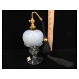 Art glass perfume atomizer 8 in tall