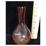Antique 19th century Amberina glass bud vase 5.5