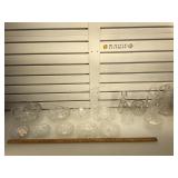 Lot of Cut crystal and Glass