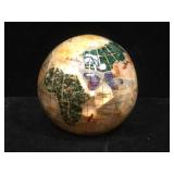 Gemstone desktop globe, 3 inches, NWT, no issues