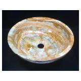 Onyx pedestal sink bowl, approx 13 inches across