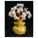 Rose quartz prosperity tree, approx 10 inches