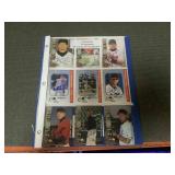 9 signed baseball cards