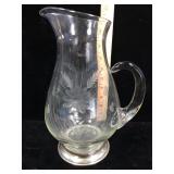 Vintage sterling footed pitcher