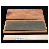 Leichtung Soft Arkansas whetstone in wooden box