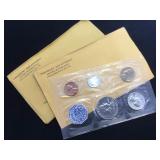2- 1962 Silver Proof Coin Sets