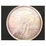 1 Troy Oz. .999  Fine Silver Mule & Prospector